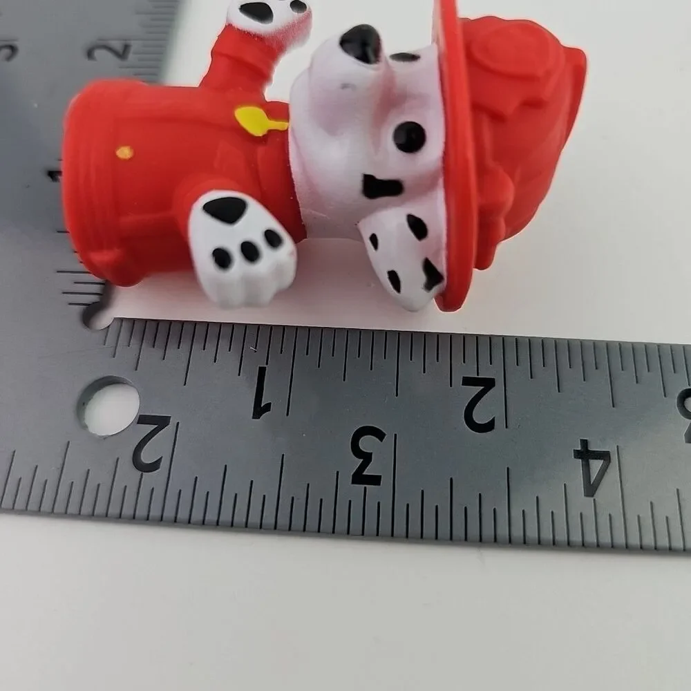 Lot Of 8 Small Dalmatian Puppy Figures Disney Style 101 Dogs PVC Toys